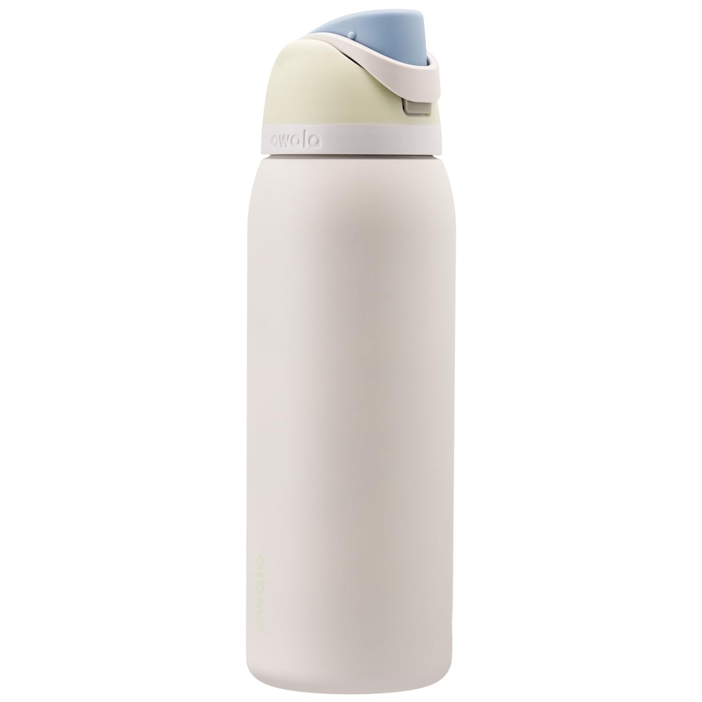 Owala FreeSip - Botella de agua aislada de acero inoxidable con popote, botella de agua deportiva sin BPA, ideal para viajes, 24 onzas, mezclilla
