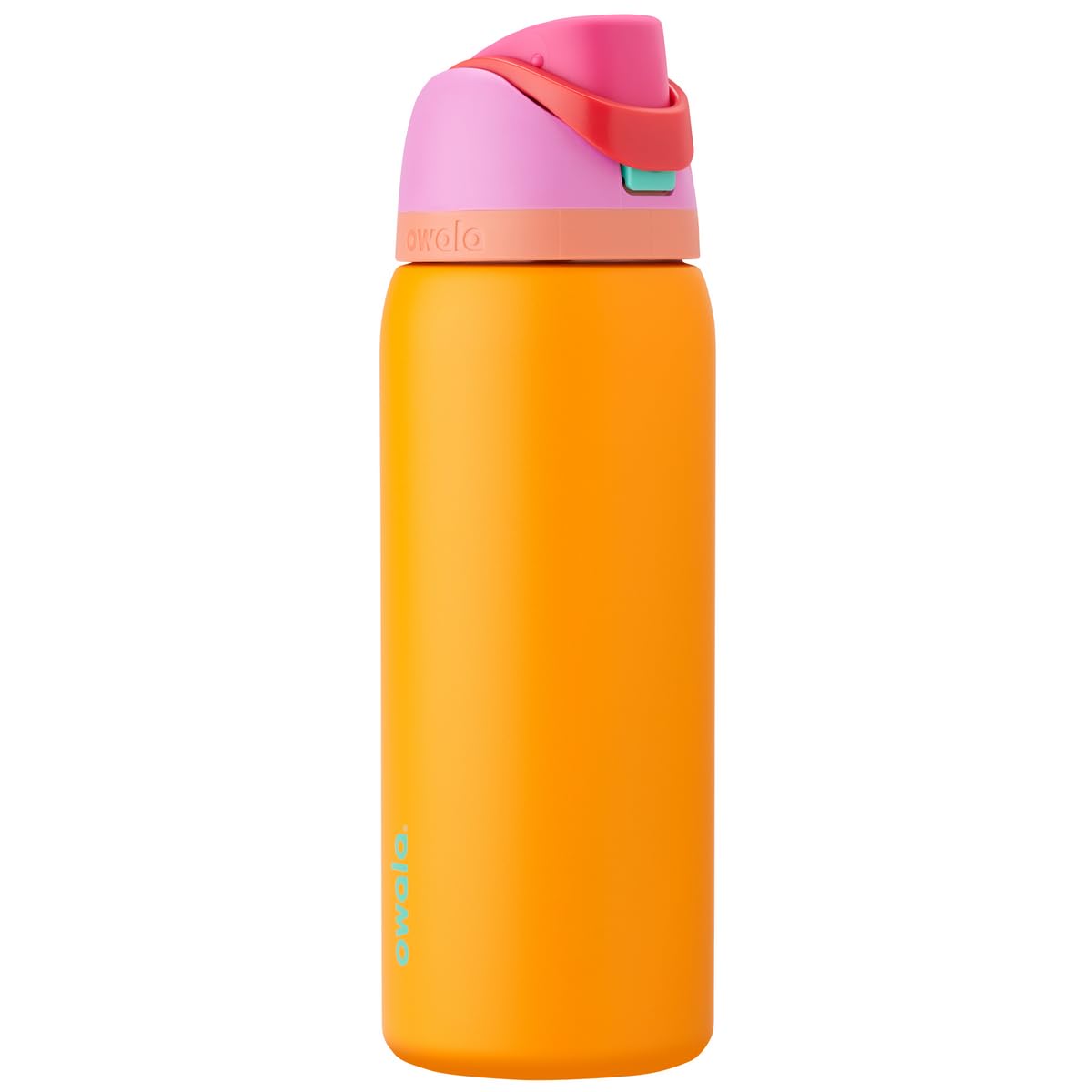 Owala FreeSip - Botella de agua aislada de acero inoxidable con popote, botella de agua deportiva sin BPA, ideal para viajes, 24 onzas, mezclilla