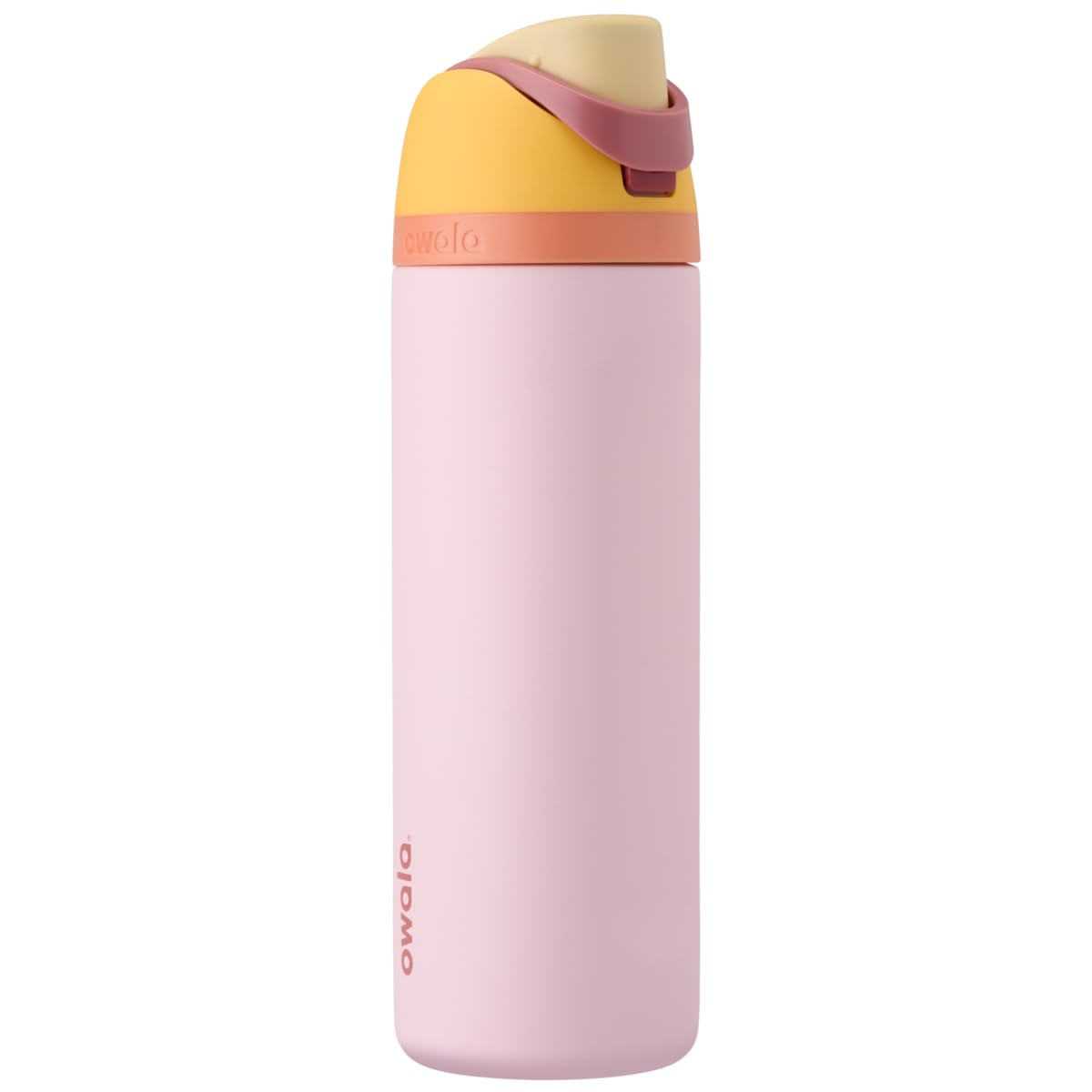 Owala FreeSip - Botella de agua aislada de acero inoxidable con popote, botella de agua deportiva sin BPA, ideal para viajes, 24 onzas, mezclilla