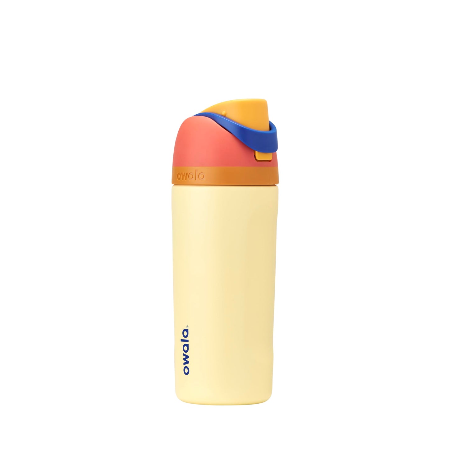 Owala FreeSip - Botella de agua aislada de acero inoxidable con popote, botella de agua deportiva sin BPA, ideal para viajes, 24 onzas, mezclilla
