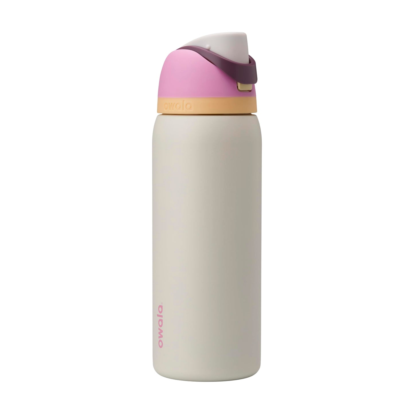 Owala FreeSip - Botella de agua aislada de acero inoxidable con popote, botella de agua deportiva sin BPA, ideal para viajes, 24 onzas, mezclilla