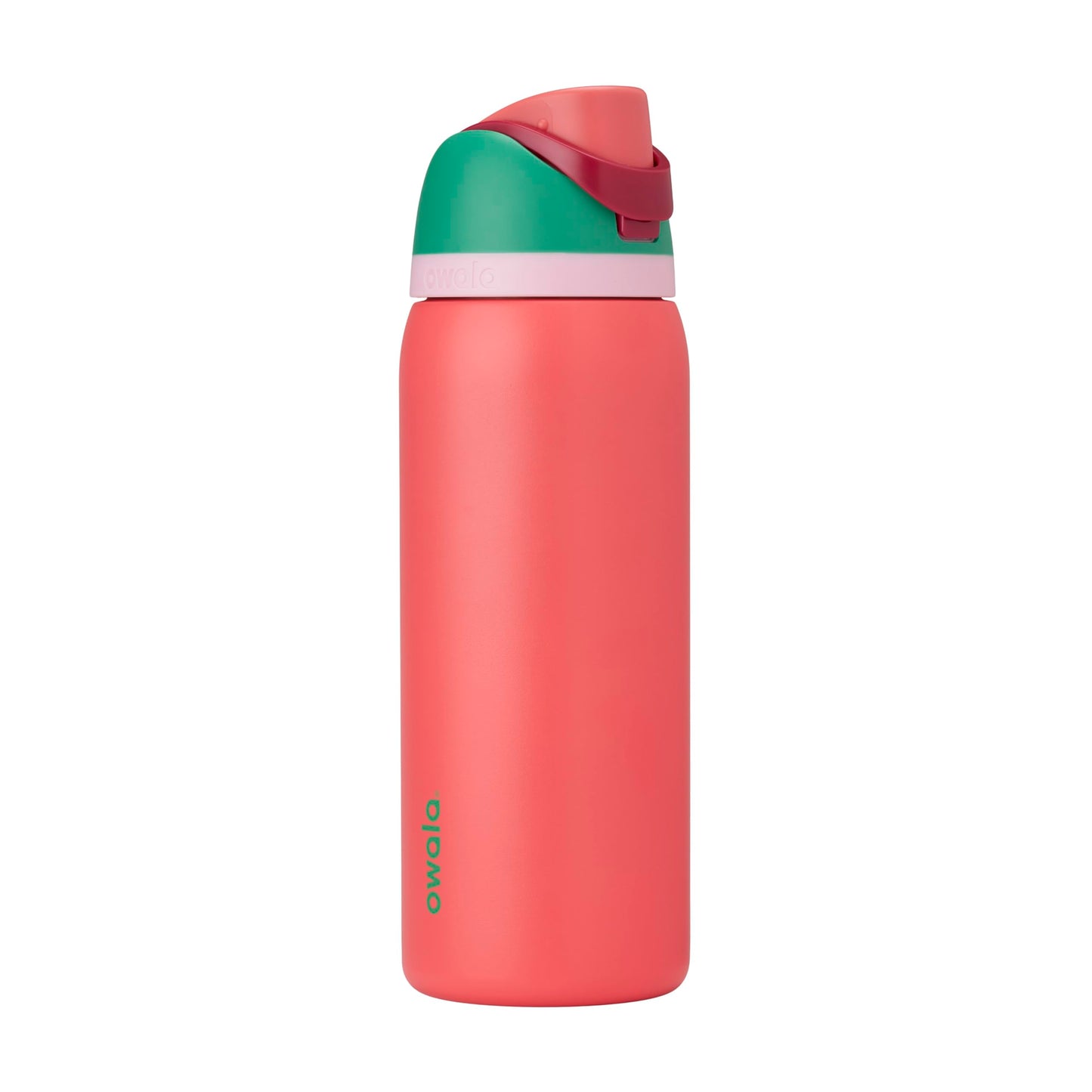 Owala FreeSip - Botella de agua aislada de acero inoxidable con popote, botella de agua deportiva sin BPA, ideal para viajes, 24 onzas, mezclilla