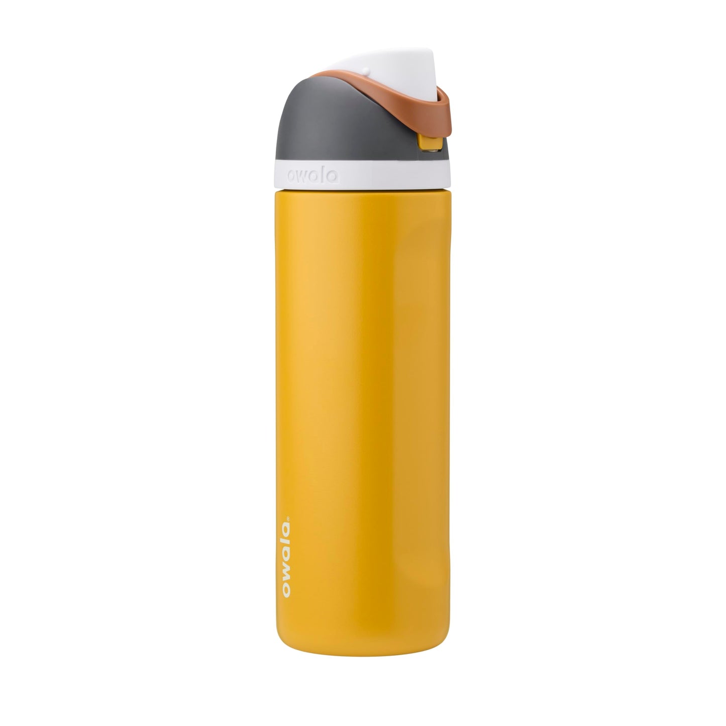 Owala FreeSip - Botella de agua aislada de acero inoxidable con popote, botella de agua deportiva sin BPA, ideal para viajes, 24 onzas, mezclilla