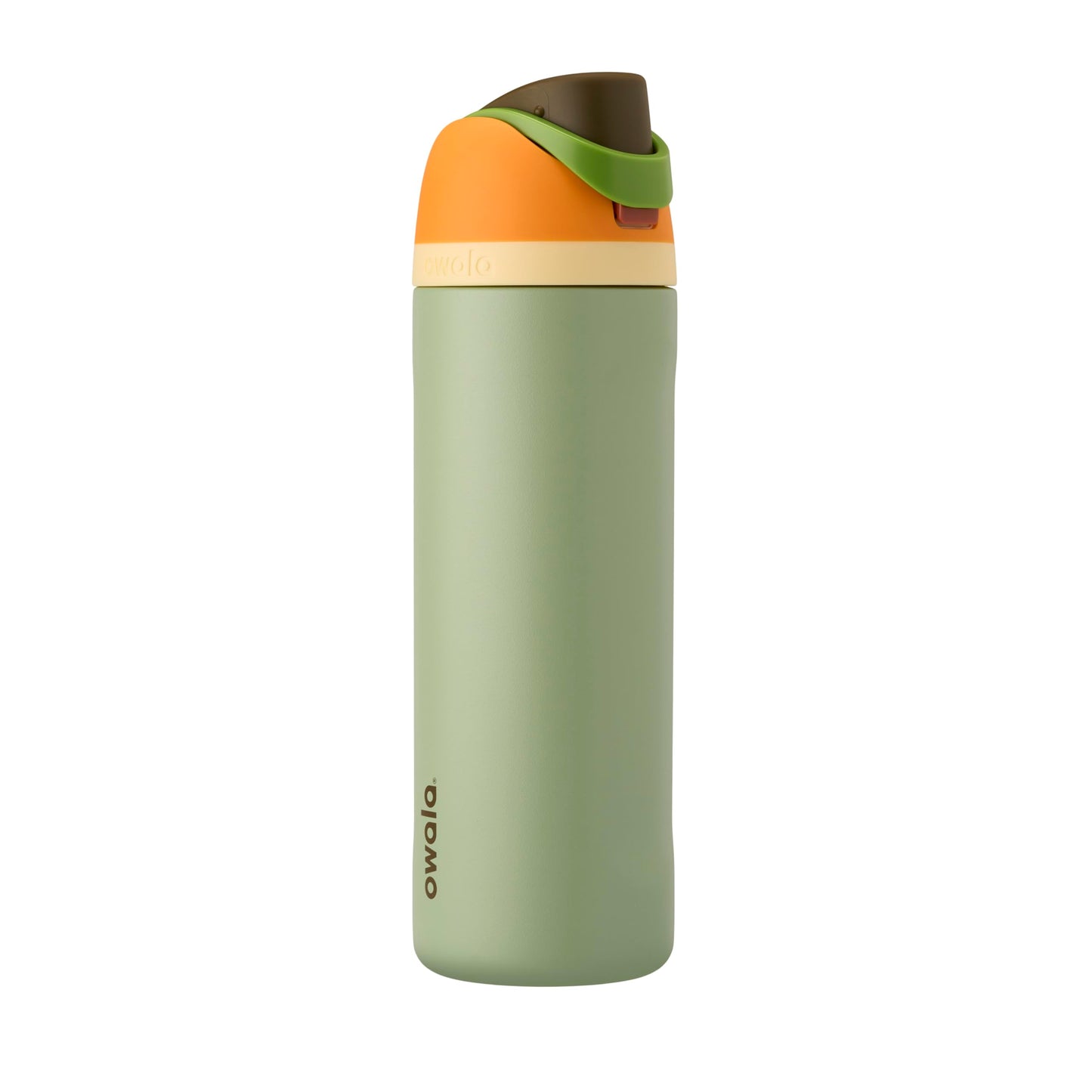 Owala FreeSip - Botella de agua aislada de acero inoxidable con popote, botella de agua deportiva sin BPA, ideal para viajes, 24 onzas, mezclilla