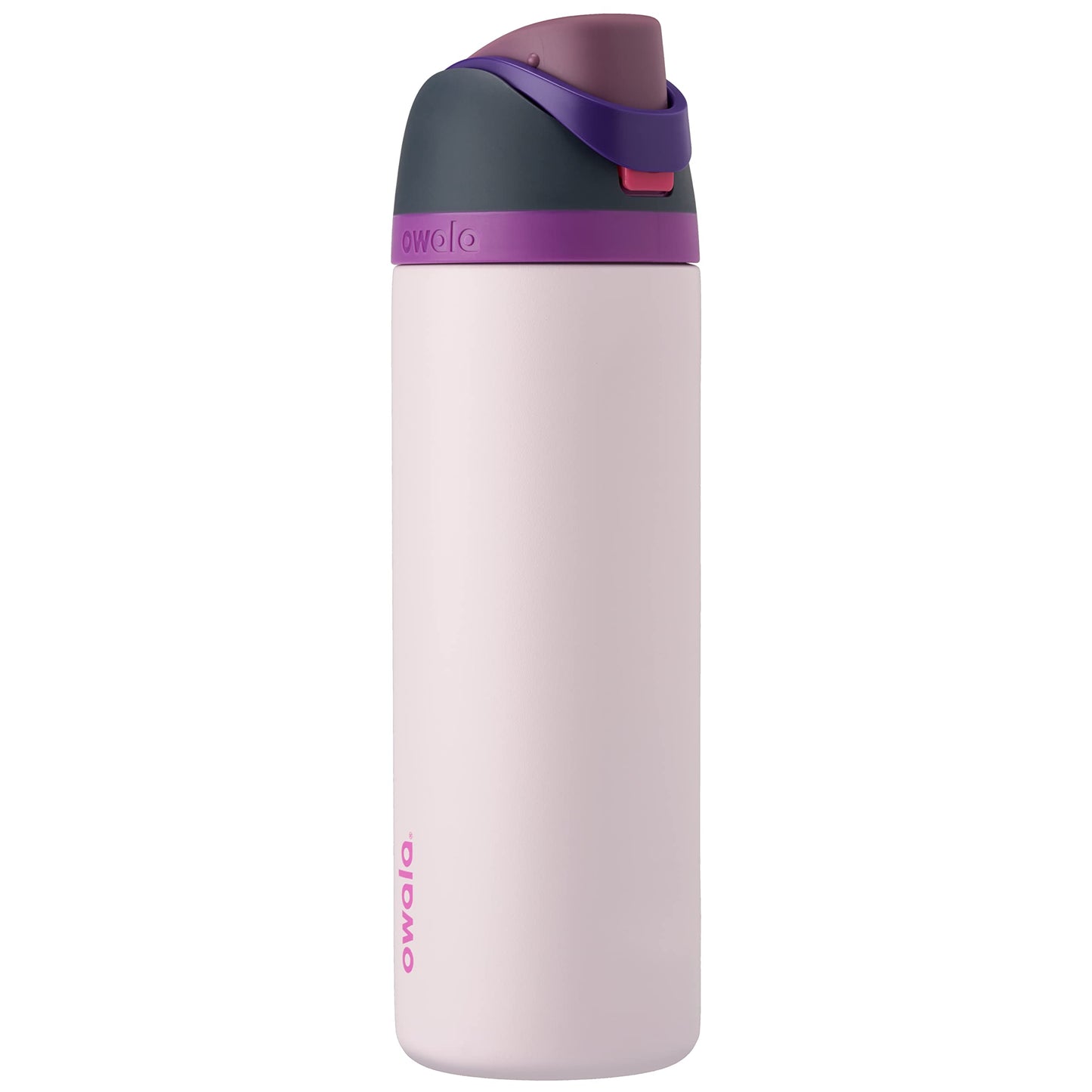 Owala FreeSip - Botella de agua aislada de acero inoxidable con popote, botella de agua deportiva sin BPA, ideal para viajes, 24 onzas, mezclilla