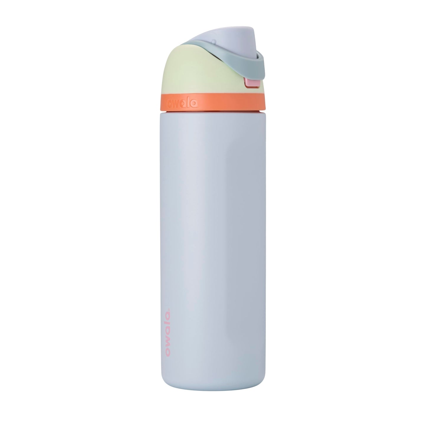 Owala FreeSip - Botella de agua aislada de acero inoxidable con popote, botella de agua deportiva sin BPA, ideal para viajes, 24 onzas, mezclilla