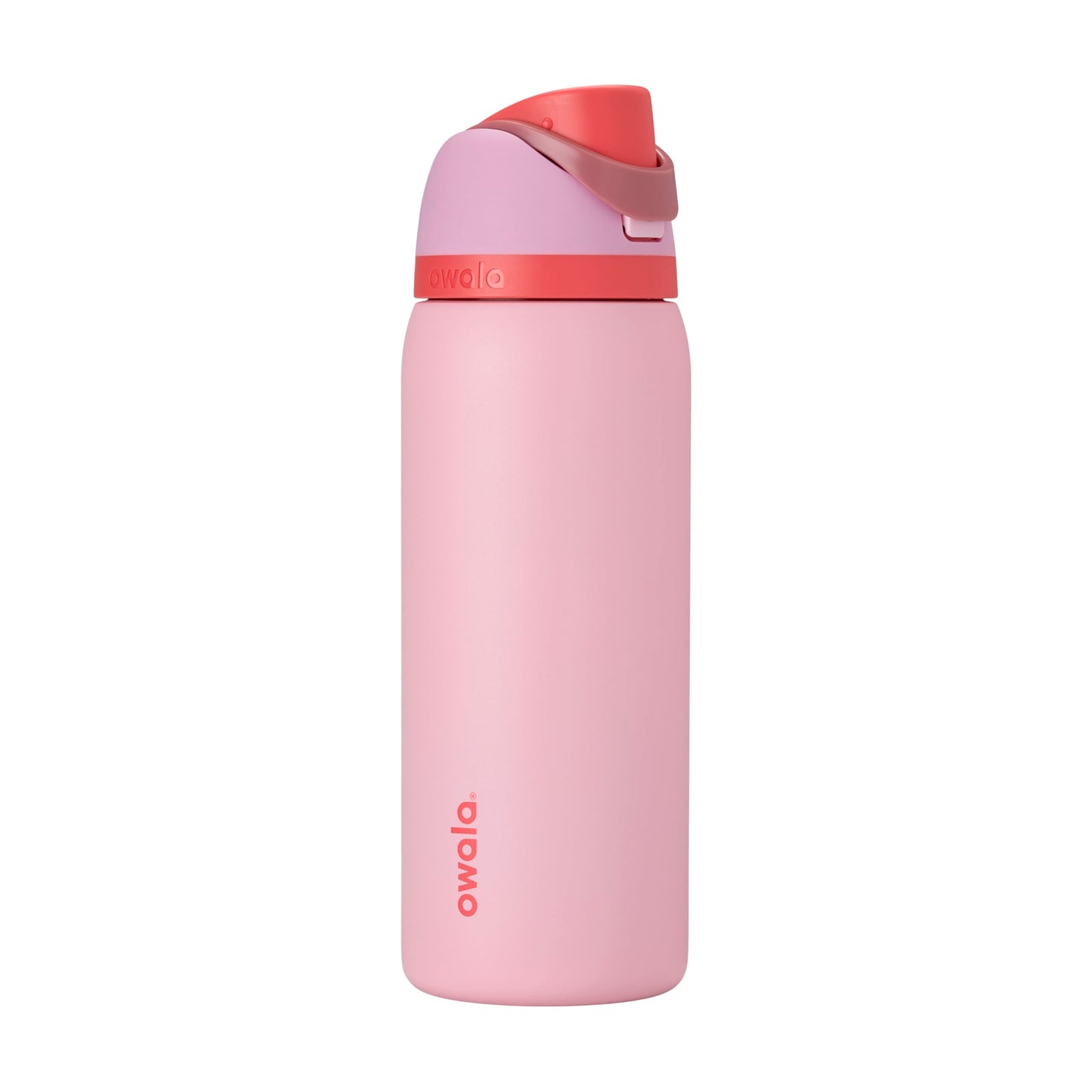 Owala FreeSip - Botella de agua aislada de acero inoxidable con popote, botella de agua deportiva sin BPA, ideal para viajes, 24 onzas, mezclilla
