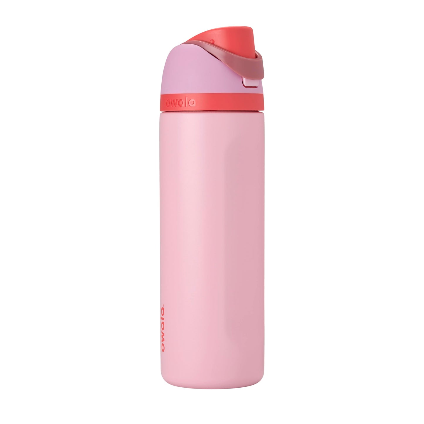 Owala FreeSip - Botella de agua aislada de acero inoxidable con popote, botella de agua deportiva sin BPA, ideal para viajes, 24 onzas, mezclilla