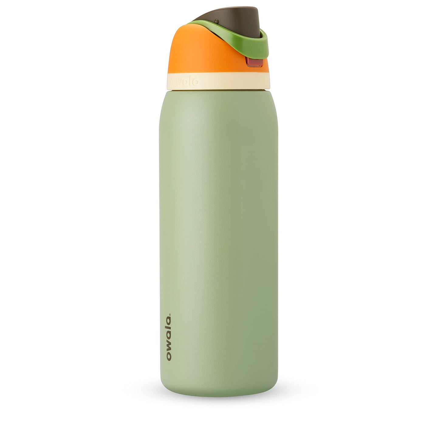 Owala FreeSip - Botella de agua aislada de acero inoxidable con popote, botella de agua deportiva sin BPA, ideal para viajes, 24 onzas, mezclilla