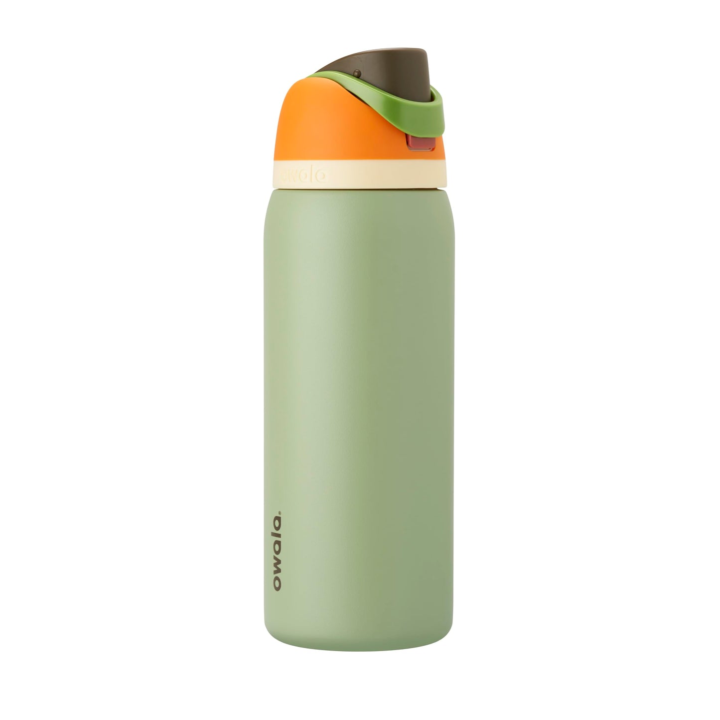 Owala FreeSip - Botella de agua aislada de acero inoxidable con popote, botella de agua deportiva sin BPA, ideal para viajes, 24 onzas, mezclilla