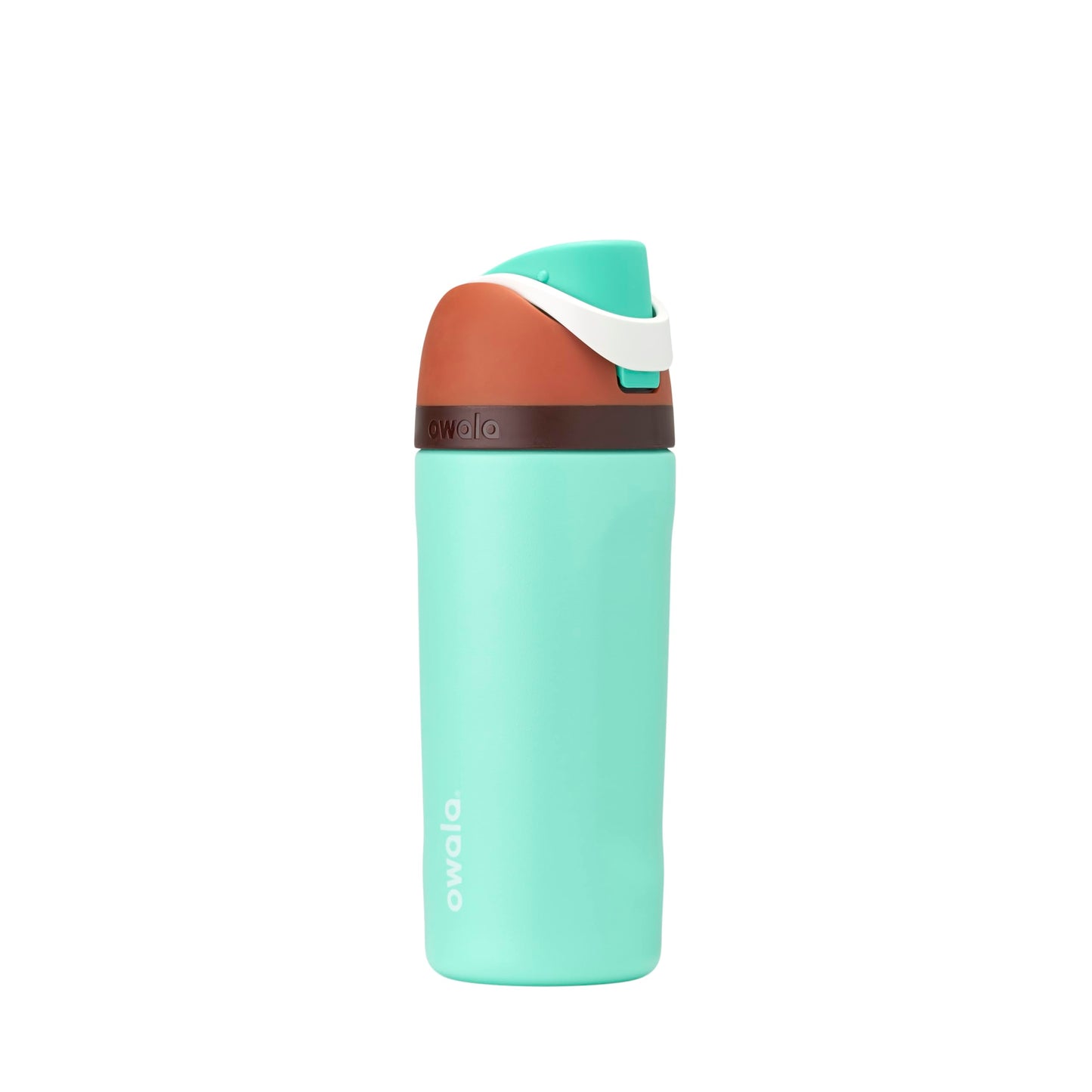Owala FreeSip - Botella de agua aislada de acero inoxidable con popote, botella de agua deportiva sin BPA, ideal para viajes, 24 onzas, mezclilla