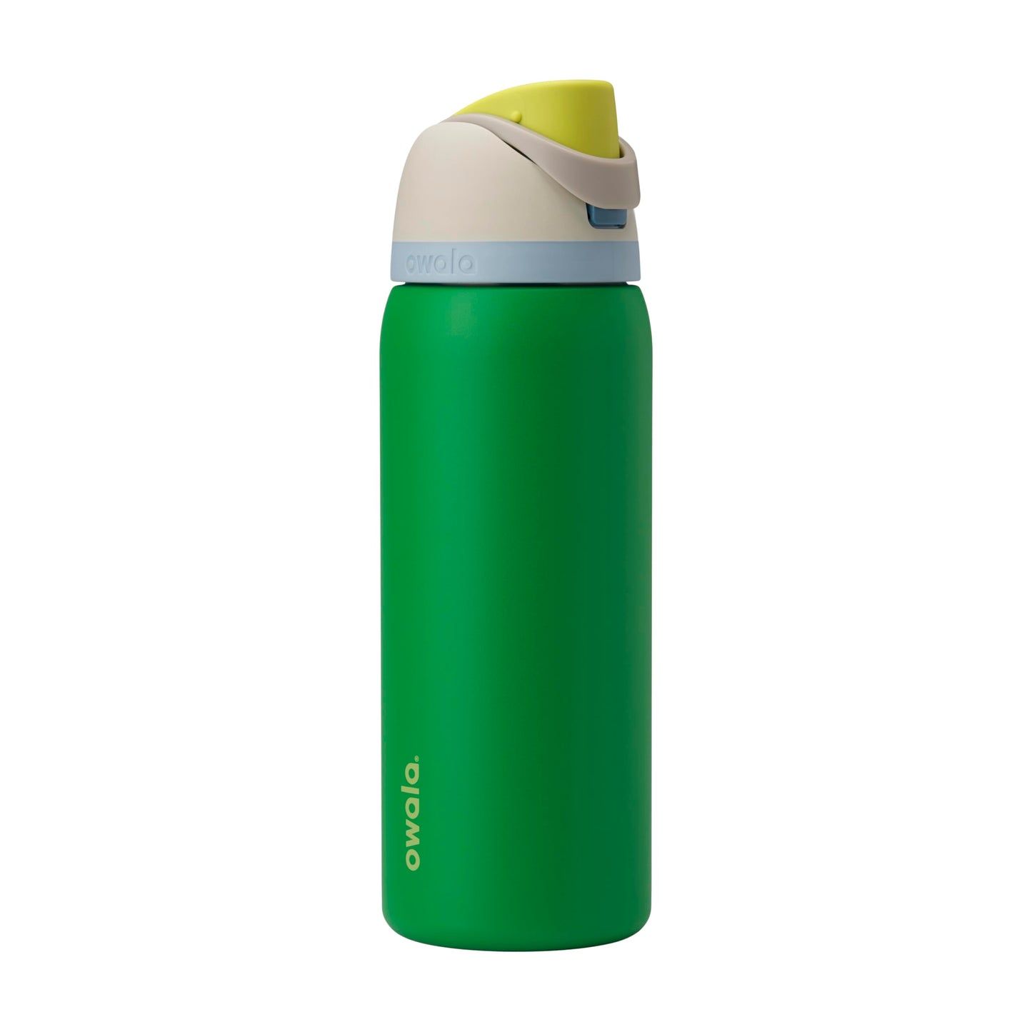 Owala FreeSip - Botella de agua aislada de acero inoxidable con popote, botella de agua deportiva sin BPA, ideal para viajes, 24 onzas, mezclilla
