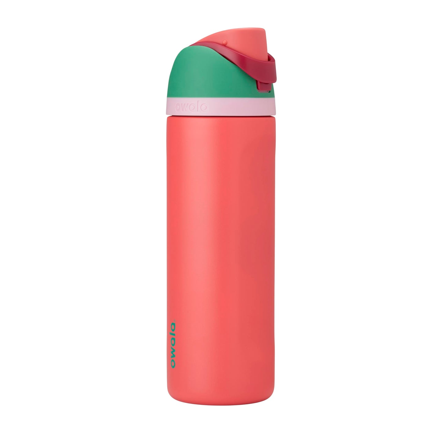 Owala FreeSip - Botella de agua aislada de acero inoxidable con popote, botella de agua deportiva sin BPA, ideal para viajes, 24 onzas, mezclilla