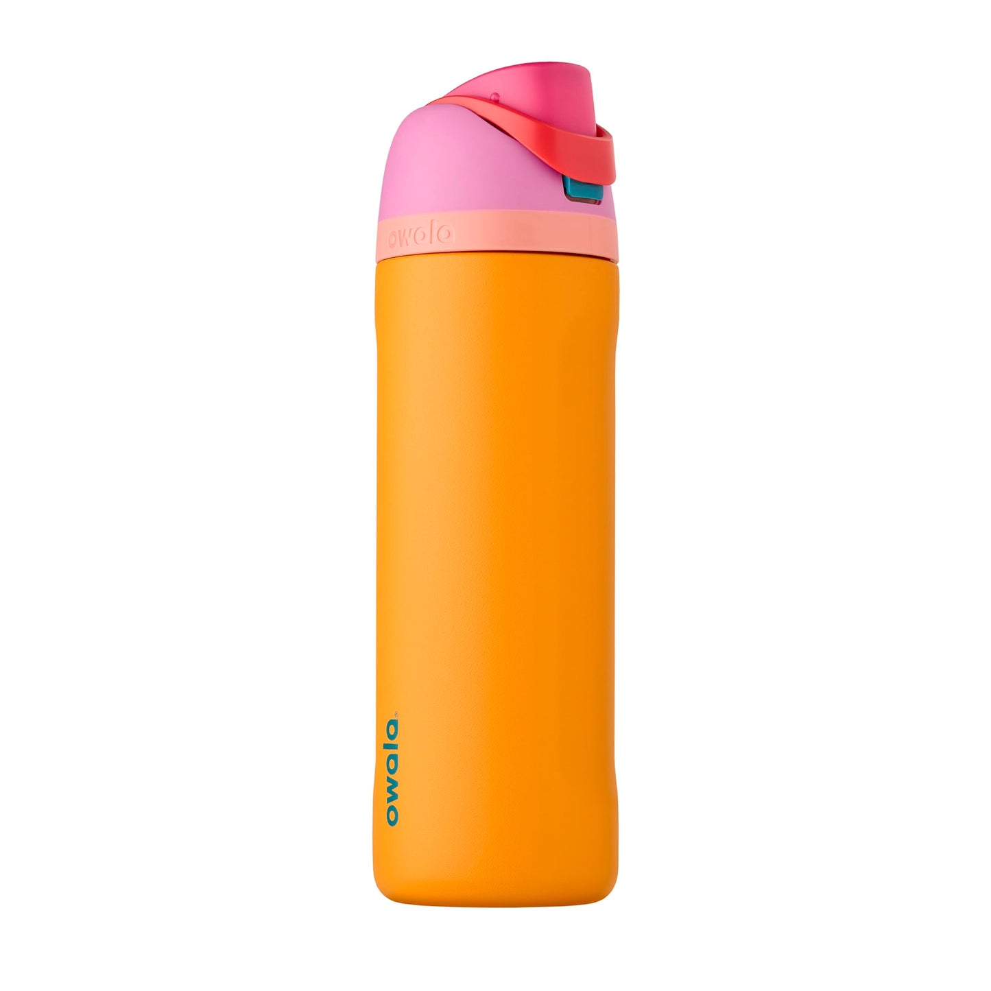 Owala FreeSip - Botella de agua aislada de acero inoxidable con popote, botella de agua deportiva sin BPA, ideal para viajes, 24 onzas, mezclilla
