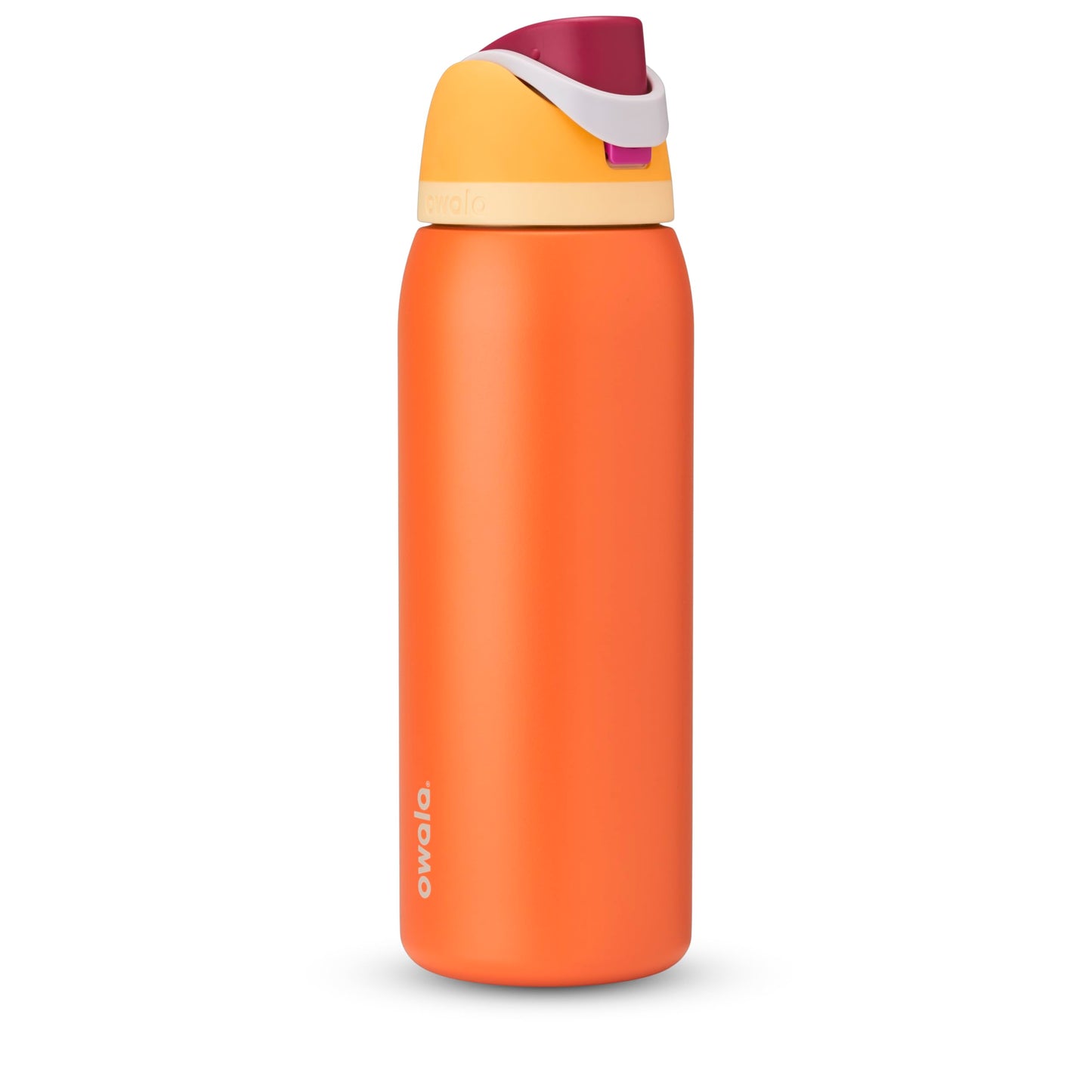 Owala FreeSip - Botella de agua aislada de acero inoxidable con popote, botella de agua deportiva sin BPA, ideal para viajes, 24 onzas, mezclilla