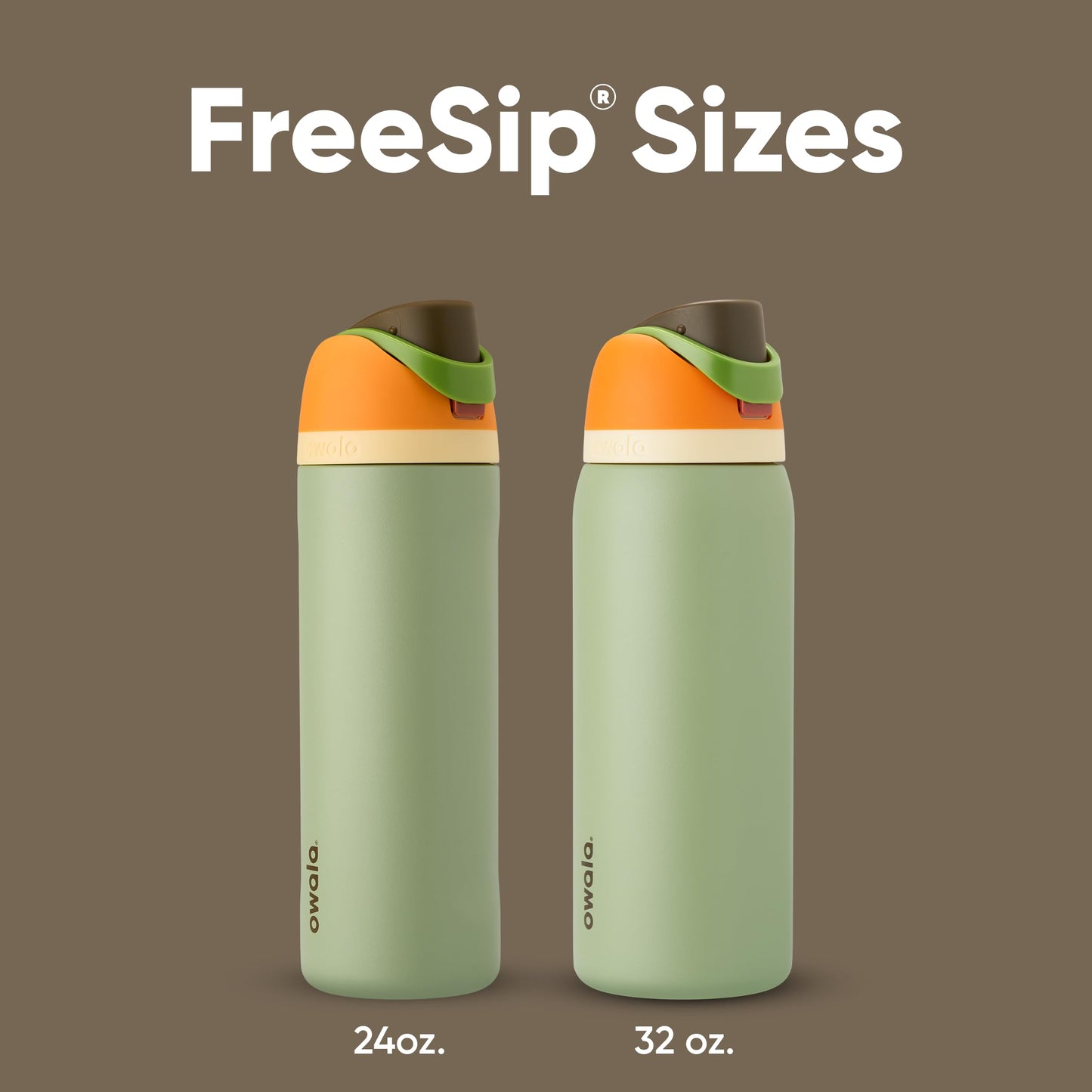 Owala FreeSip - Botella de agua aislada de acero inoxidable con popote, botella de agua deportiva sin BPA, ideal para viajes, 24 onzas, mezclilla