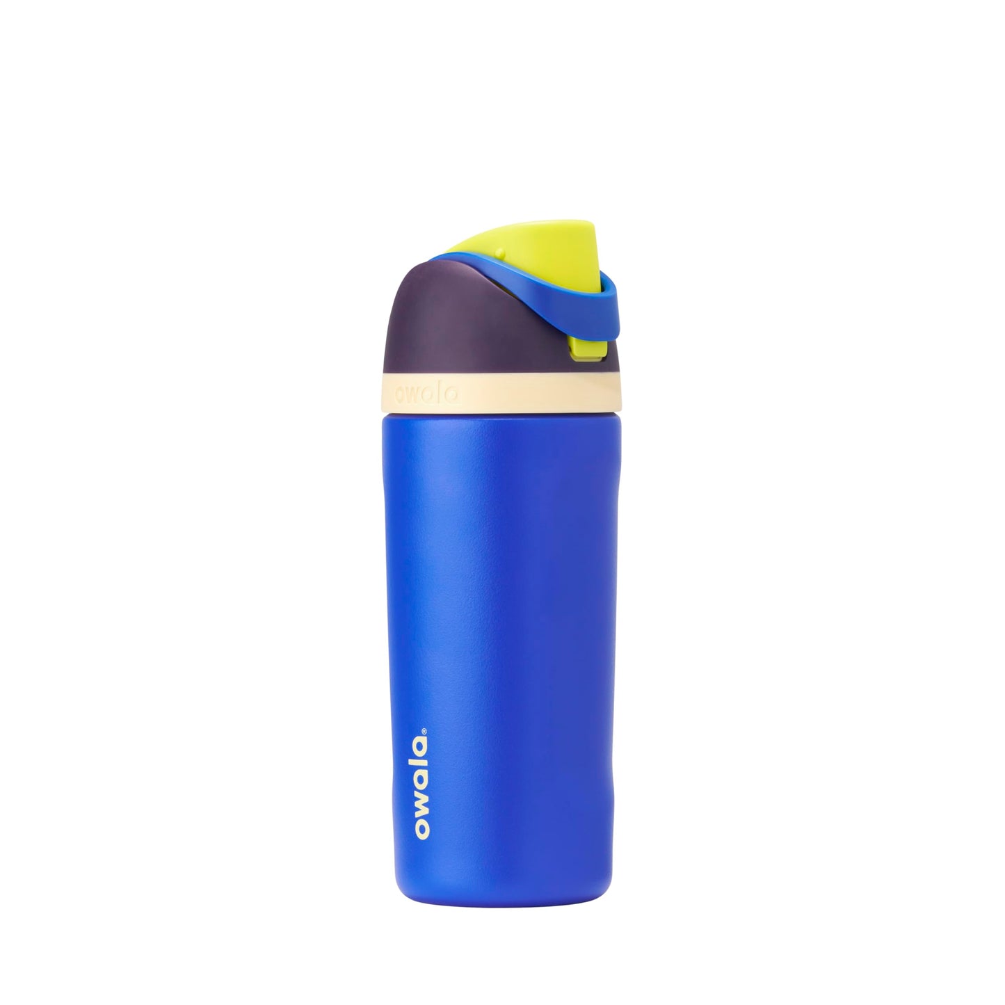 Owala FreeSip - Botella de agua aislada de acero inoxidable con popote, botella de agua deportiva sin BPA, ideal para viajes, 24 onzas, mezclilla