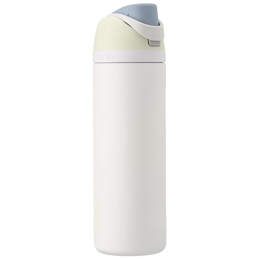 Owala FreeSip - Botella de agua aislada de acero inoxidable con popote, botella de agua deportiva sin BPA, ideal para viajes, 24 onzas, mezclilla